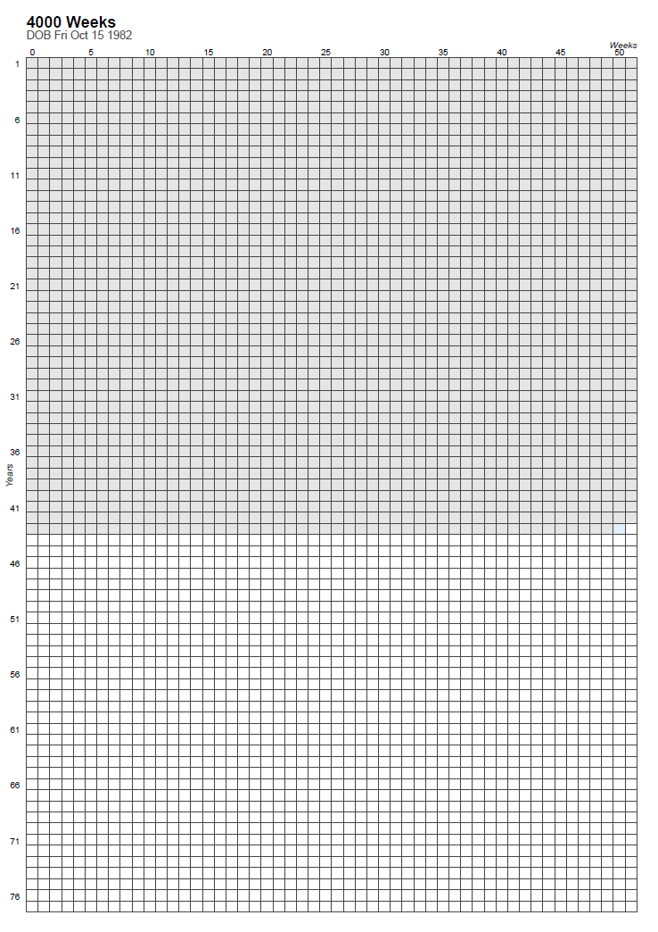 4000 weeks planner preview